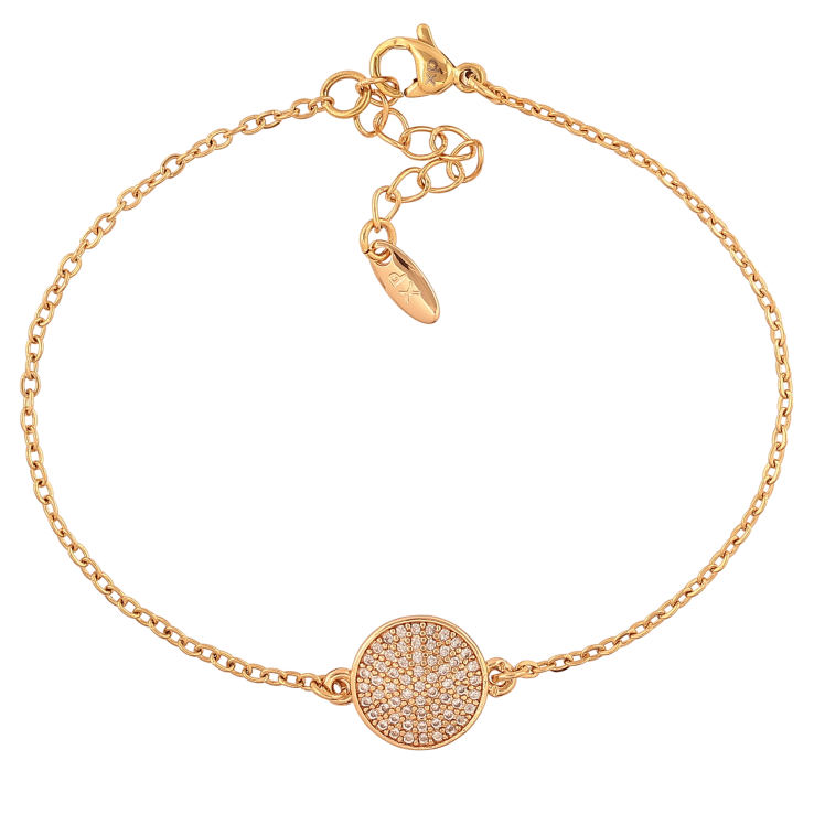 Браслет Xuping колір Позолота 18K "Ланцюжок з круглою вставкою" розмір з дод. ланцюжком 17-20см х 1.5-11мм фото №25 Браслет Xuping колір Позолота 18K "Ланцюжок з круглою вставкою" розмір з дод. ланцюжком 17-20см х 1.5-11мм фото №25