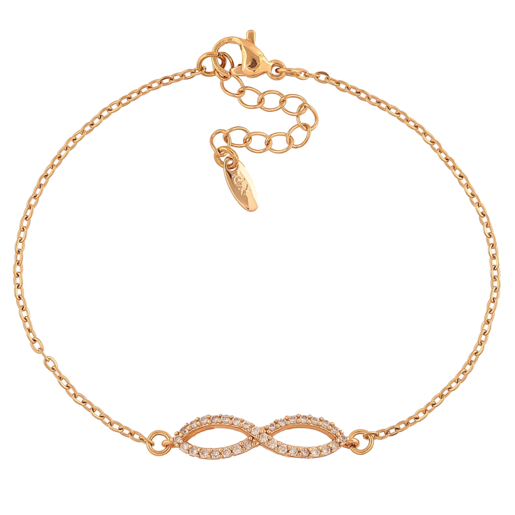 Браслет Xuping цвет Позолота 18K "Цепочка с бесконечностью" размер с доп. цепочкой 18.5-22см х 1.5-6мм фото №15