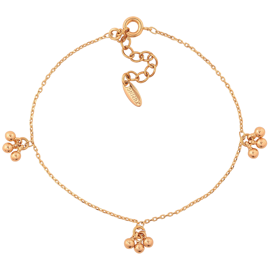 Браслет Xuping цвет Позолота 18K "Цепочка с подвесками" размер с доп. цепочкой 17-20см х 1мм фото №1