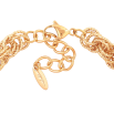 Браслет Xuping цвет Позолота 18K "Цепочка Кордовая с узором" размер с доп. цепочкой 20-24см х 8мм фото №2