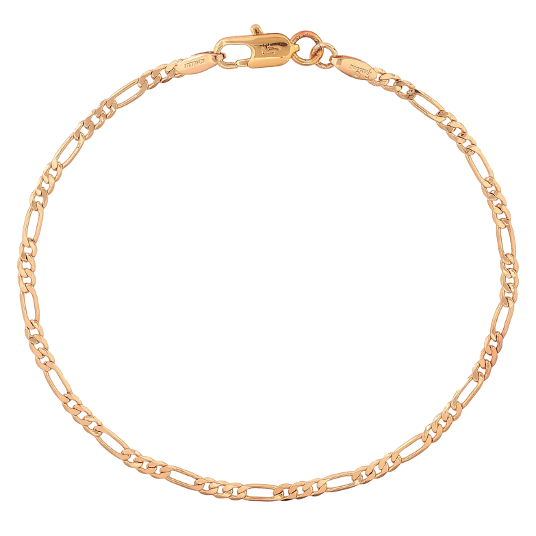 Браслет Xuping цвет Позолота 18K "Цепочка Фигаро" длина 20.5см х 2.5мм фото №1