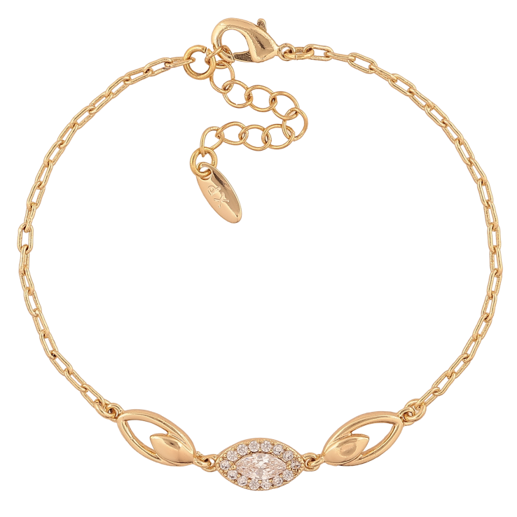 Браслет Xuping колір Позолота 14K "Ланцюжок з декоративною вставкою" розмір з дод. ланцюжком 16-19см х 2-6мм фото №14