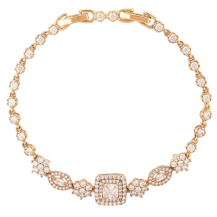 Браслет Xuping колір Позолота 18K "Візерунок з кристалами" розмір з дод. замком 17.5,19.5см х 3-10мм фото №11 Браслет Xuping колір Позолота 18K "Візерунок з кристалами" розмір з дод. замком 17.5,19.5см х 3-10мм фото №11