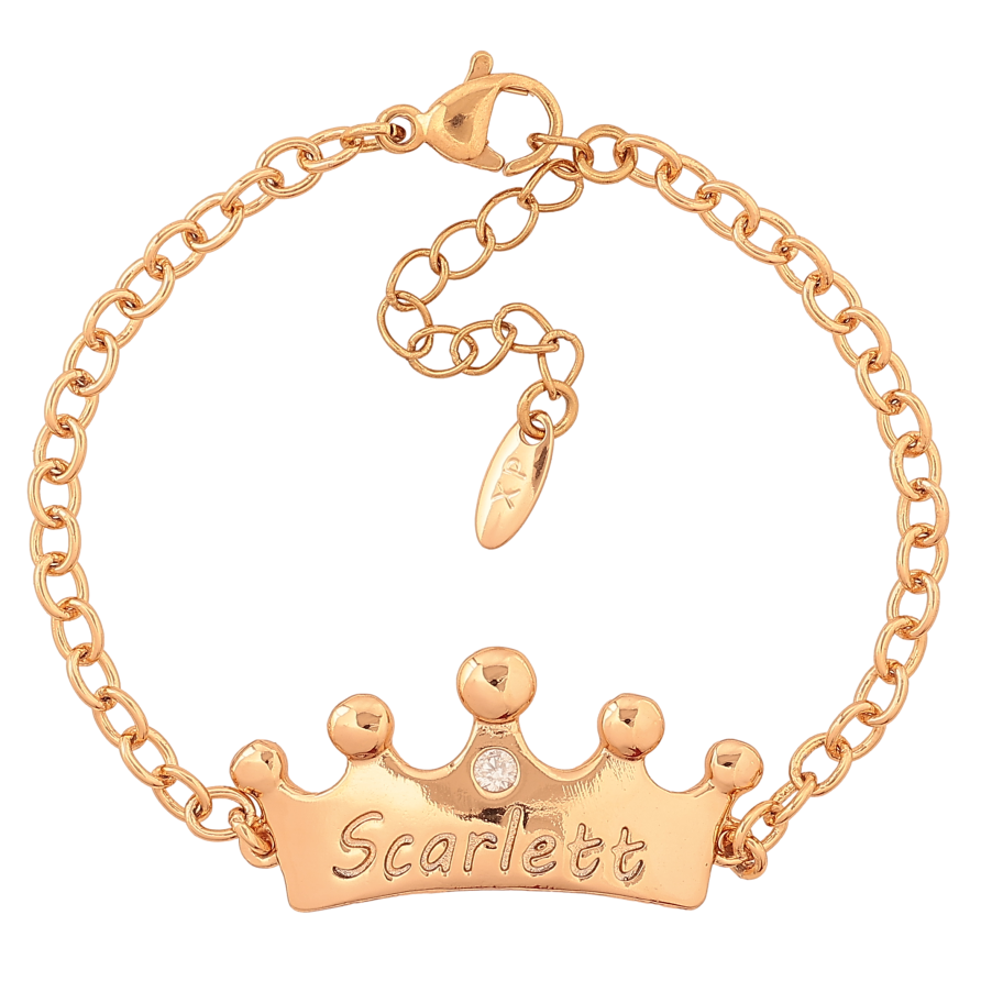 Браслет Xuping цвет Позолота 18K "Цепочка с вставкой корона" размер с доп. цепочкой 14-17см х 3-14мм фото №1 Браслет Xuping цвет Позолота 18K "Цепочка с вставкой корона" размер с доп. цепочкой 14-17см х 3-14мм фото №1