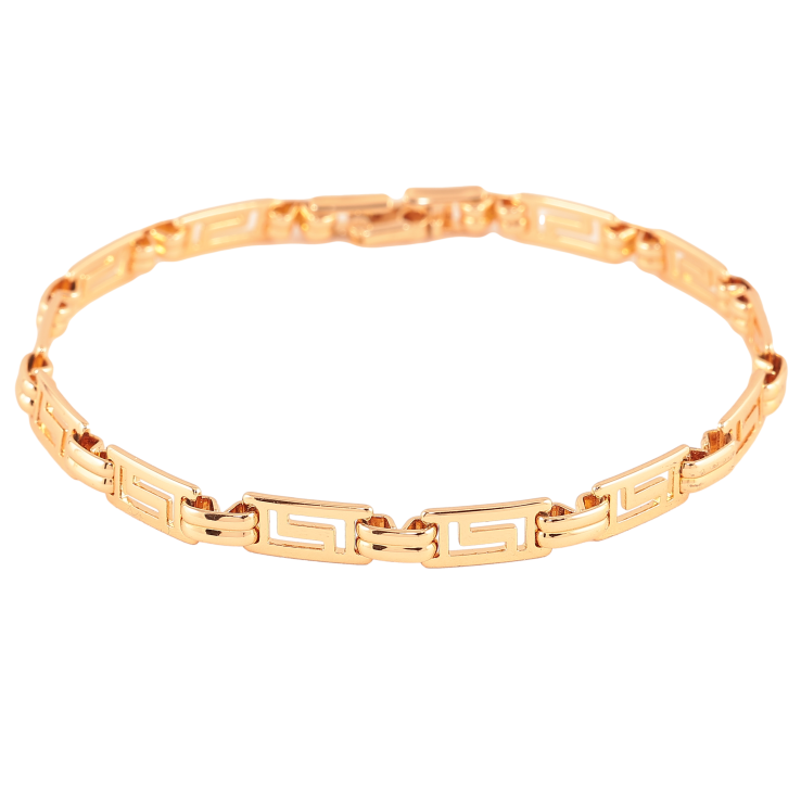Браслет Xuping колір Позолота 18K "Декоративний візерунок" довжина 20см х 3-5мм фото №24