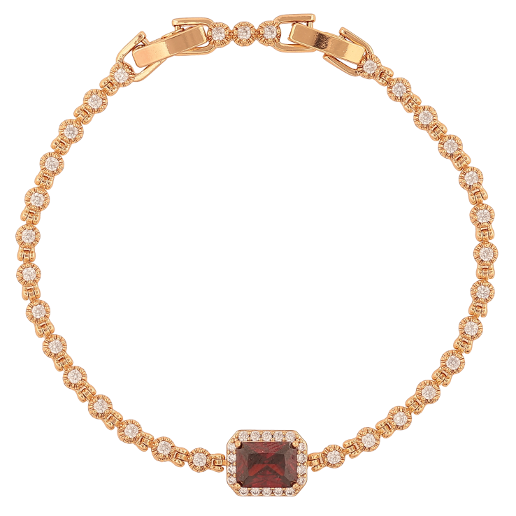 Браслет Xuping цвет Позолота 18K "Узор с кристаллами" длинна с доп. замком 17,19см х 3-9мм фото №14