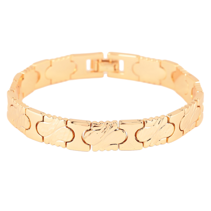 Браслет Xuping цвет Позолота 18К "Декоративный узор" размер 19см х 9мм фото №8 Браслет Xuping цвет Позолота 18К "Декоративный узор" размер 19см х 9мм фото №8