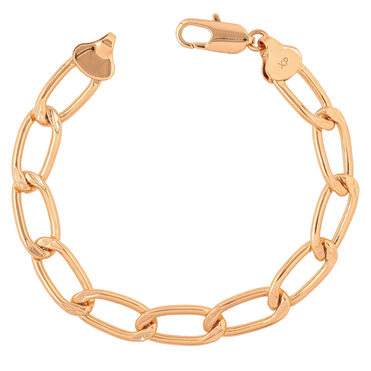 Браслет Xuping цвет Позолота 18K "Цепочка Панцирная" размер 19.5см х 9мм фото №19