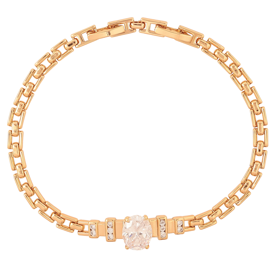 Браслет Xuping цвет Позолота 18K "Узор с кристаллами" размер с доп. замком 18,20см х 4-10мм фото №1 Браслет Xuping цвет Позолота 18K "Узор с кристаллами" размер с доп. замком 18,20см х 4-10мм фото №1