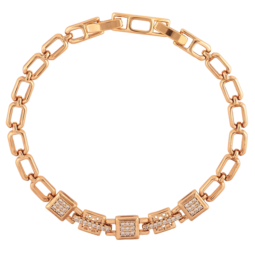 Браслет Xuping колір Позолота 18K "Візерунок з кристалами" розмір з дод. замком 17.5,19.5см х 5-7мм фото №1 Браслет Xuping колір Позолота 18K "Візерунок з кристалами" розмір з дод. замком 17.5,19.5см х 5-7мм фото №1