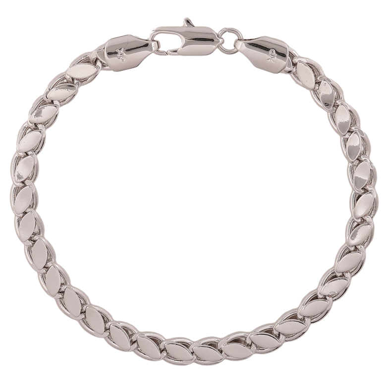 Браслет Xuping цвет Родий "Цепочка плетения Фантазийное" длина 19.5см х 5мм фото №1 Браслет Xuping цвет Родий "Цепочка плетения Фантазийное" длина 19.5см х 5мм фото №1