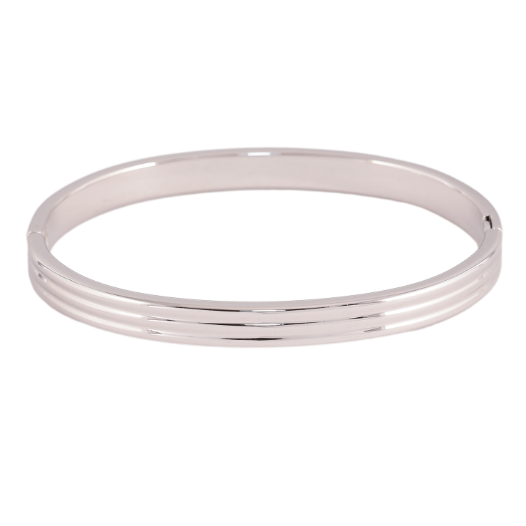 Браслет Xuping цвет Родий "Декоративный узор" ø 6см, шир. 6мм фото №3