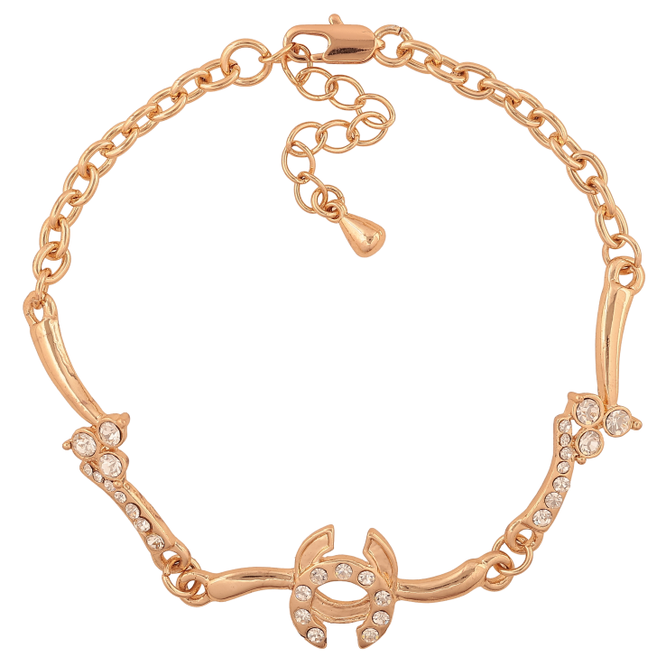 Браслет "Узор со стразами" размер с доп. цепочкой 21-25см х 4-16мм фото №15