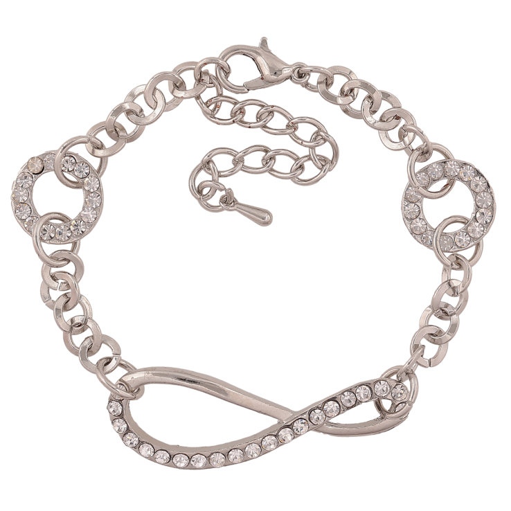 Браслет "Цепочка с декоративными вставками" размер с доп. цепочкой 16-20.5см х 5-13мм фото №14