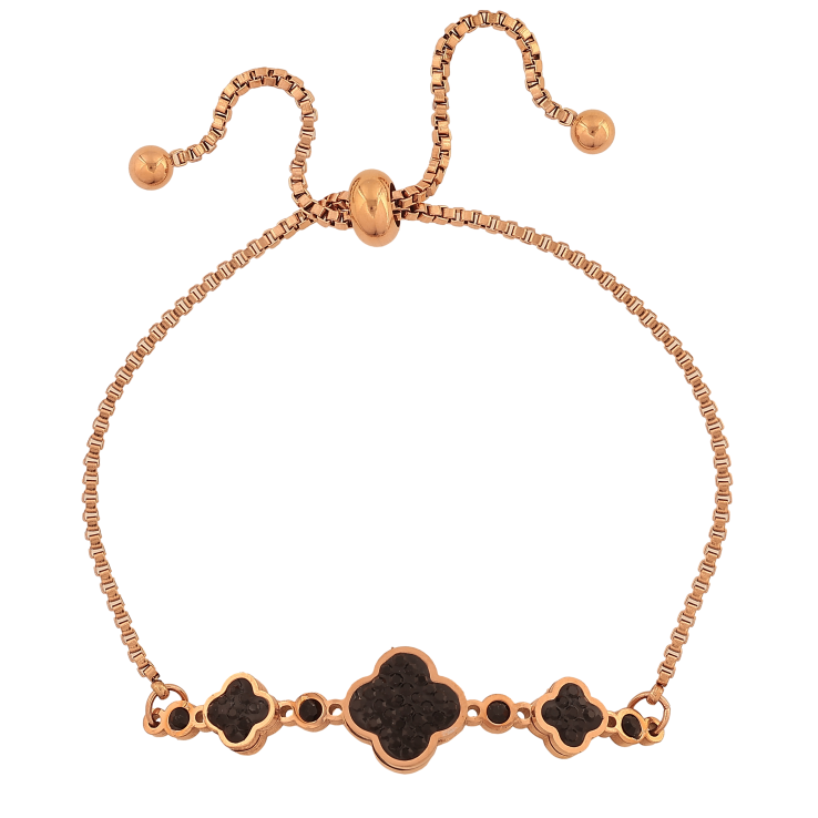 Браслет Нержавеющая сталь "Цепочка с клевером" на затяжке размер 12-23см х 2-11мм фото №7