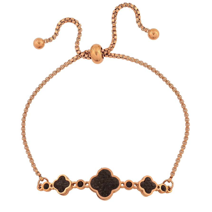 Браслет Нержавеющая сталь "Цепочка с клевером" на затяжке размер 12-23см х 2-11мм фото №1 Браслет Нержавеющая сталь "Цепочка с клевером" на затяжке размер 12-23см х 2-11мм фото №1