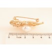 Брошь Xuping цвет Позолота 18K "Композиция с инкрустацией кристаллами и жемчужиной" фото №2