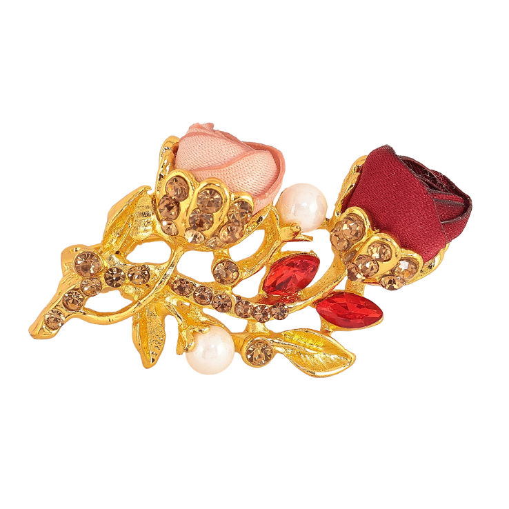 Брошь "Розовый и красный цветочки" фото №20 Брошь "Розовый и красный цветочки" фото №20