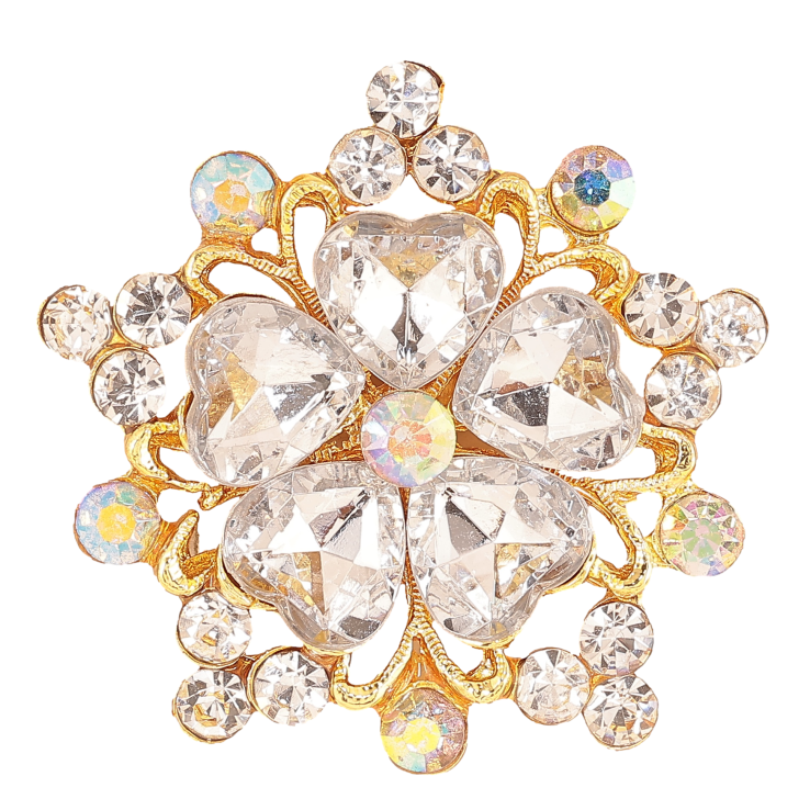 Брошь "Цветок с стразами" фото №18 Брошь "Цветок с стразами" фото №18