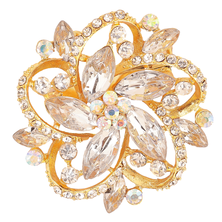 Брошь "Цветок со стразами" фото №25 Брошь "Цветок со стразами" фото №25
