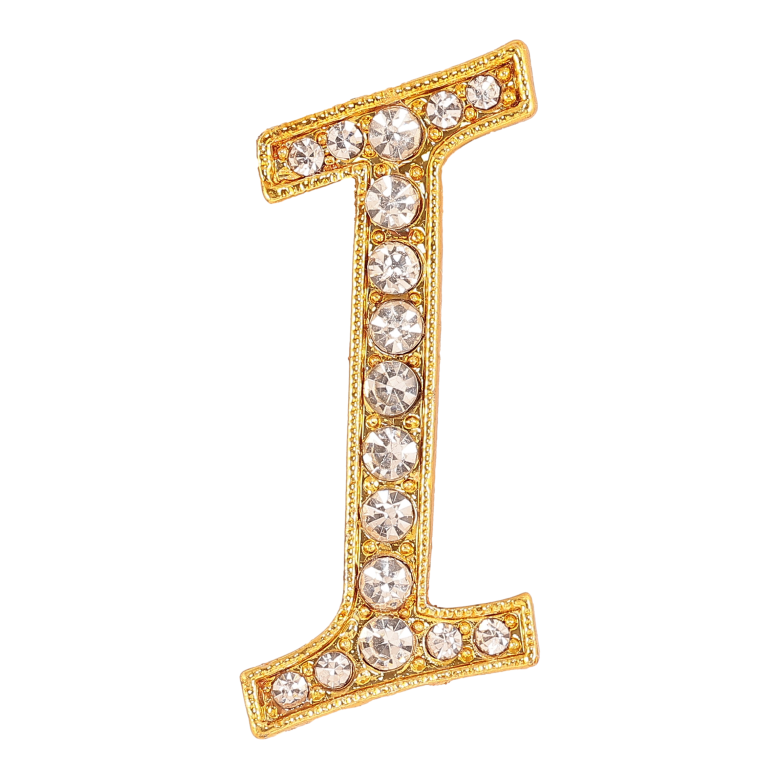 Брошь "Буква I со стразами" фото №1 Брошь "Буква I со стразами" фото №1