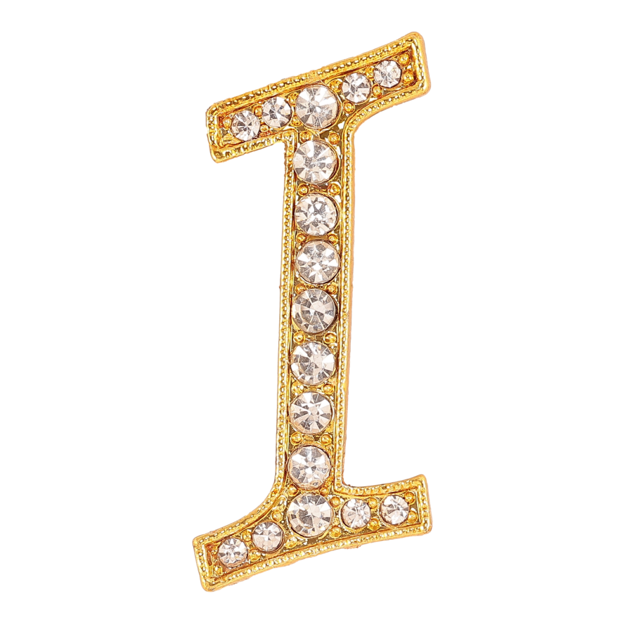 Брошь "Буква I со стразами" фото №1 Брошь "Буква I со стразами" фото №1