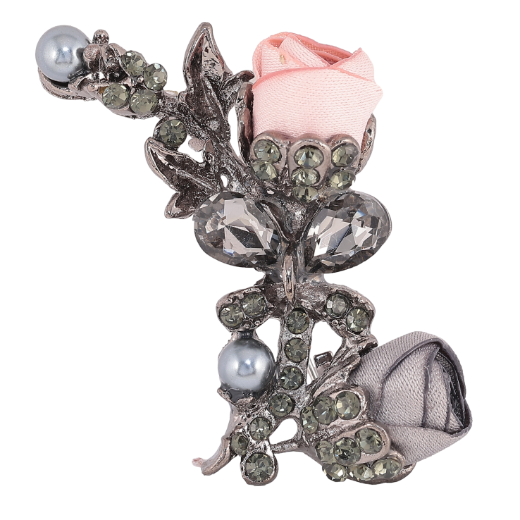Брошь "Серый и розовый цветочки" фото №23 Брошь "Серый и розовый цветочки" фото №23