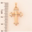 Кулон Xuping колір Позолота 18K "Декоративний Хрест із кристалами" для ланцюжка до 6мм фото №2 Кулон Xuping колір Позолота 18K "Декоративний Хрест із кристалами" для ланцюжка до 6мм фото №2