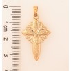Кулон Xuping колір Позолота 18K "Декоративний Хрест з Розп'яттям" для ланцюжка до 5мм фото №3