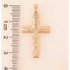 Кулон Xuping колір Позолота 18K "Хрест з Розп'яттям" для ланцюжка до 5мм фото №4