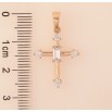 Кулон Xuping колір Позолота 18K "Хрест із кристалами" для ланцюжка до 5мм фото №4