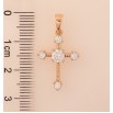 Кулон Xuping колір Позолота 18K "Хрест з кристалами" для ланцюжка до 5мм фото №4