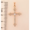 Кулон Xuping колір Позолота 18K "Хрест з кристалами" для ланцюжка до 5мм фото №4
