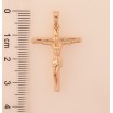 Кулон Xuping колір Позолота 18K "Хрест з Розп'яттям" для ланцюжка до 5мм фото №3