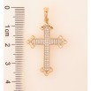 Кулон Xuping колір Позолота 18K "Хрест з кристалами" для ланцюжка до 5мм фото №4 Кулон Xuping колір Позолота 18K "Хрест з кристалами" для ланцюжка до 5мм фото №4