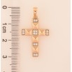 Кулон Xuping колір Позолота 18K "Хрест з цирконієм" для ланцюжка до 5мм фото №4
