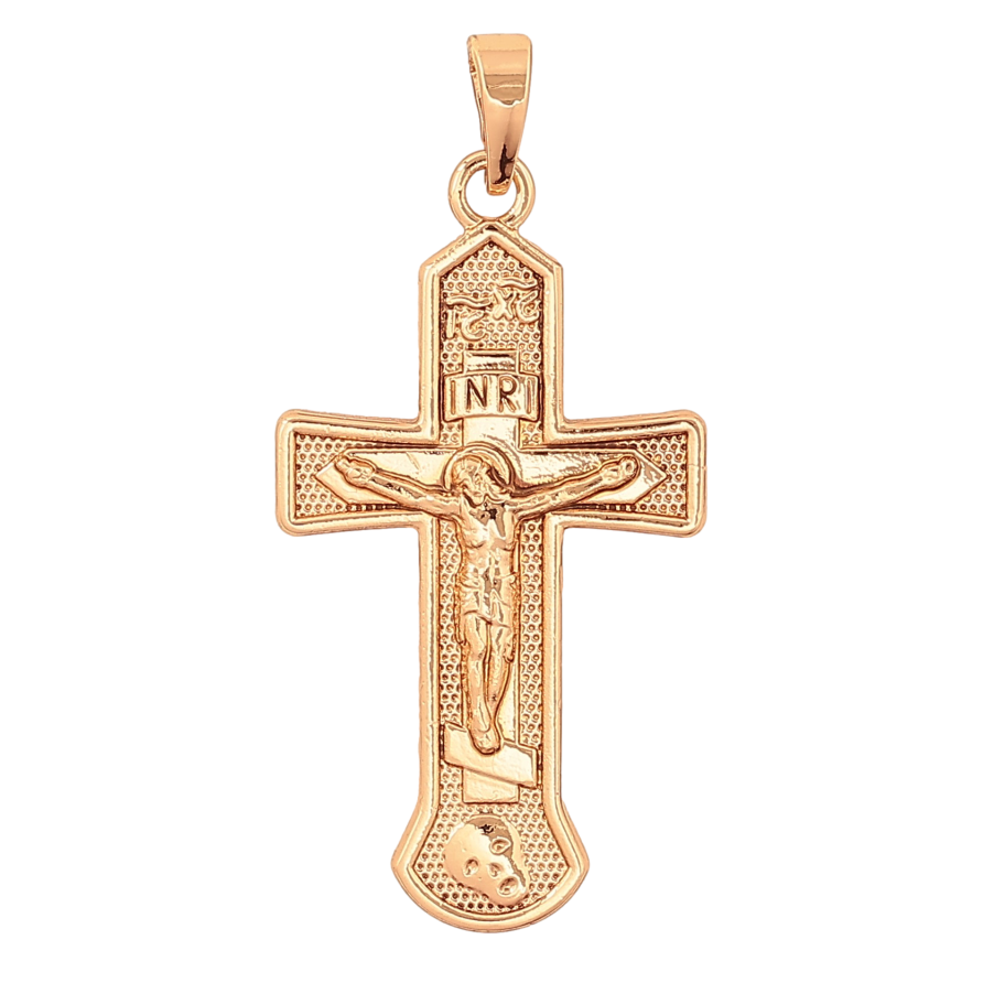 Кулон Xuping цвет Позолота 18K "Крест с Распятием" для цепочки до 5мм фото №1 Кулон Xuping цвет Позолота 18K "Крест с Распятием" для цепочки до 5мм фото №1