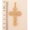 Кулон Xuping колір Позолота 18K "Хрест з Розп'яттям" для ланцюжка до 7мм фото №2