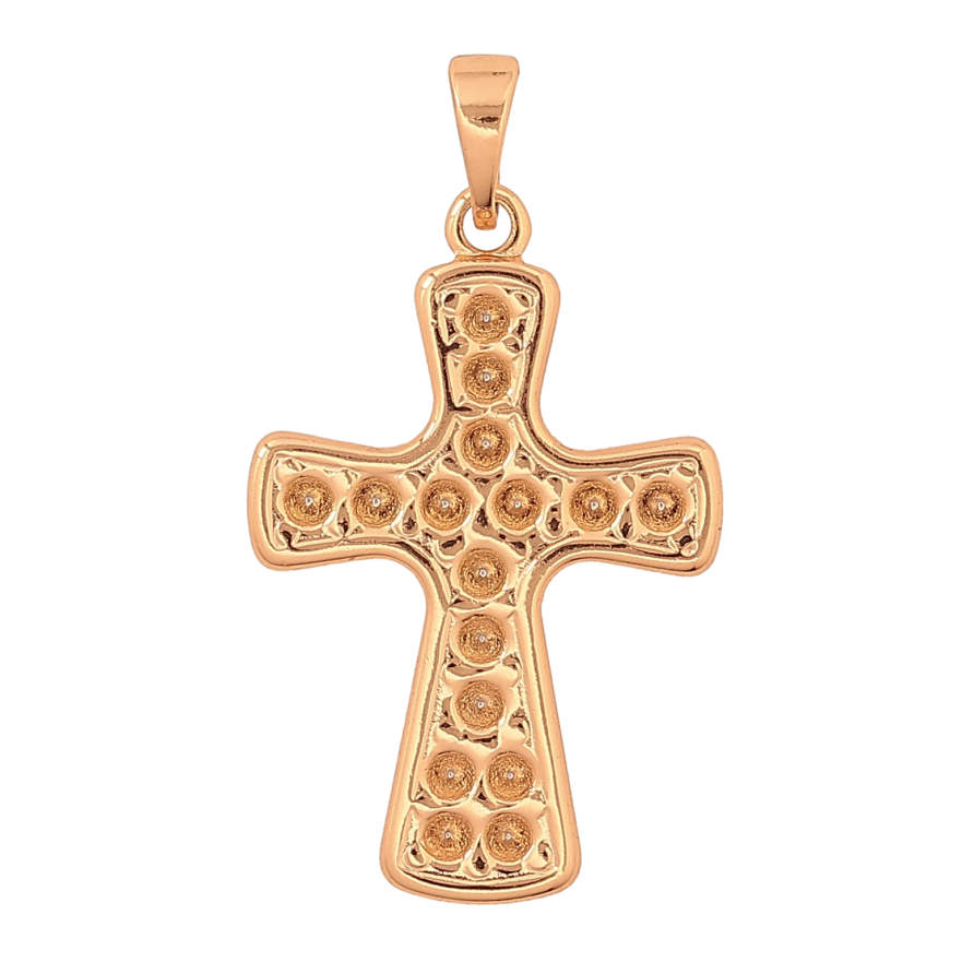 Кулон Xuping колір Позолота 18K "Хрест" для ланцюжка до 5мм фото №1