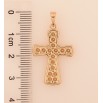 Кулон Xuping колір Позолота 18K "Хрест" для ланцюжка до 5мм фото №2