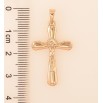Кулон Xuping цвет Позолота 18K "Крест с Распятием" для цепочки до 5мм фото №2