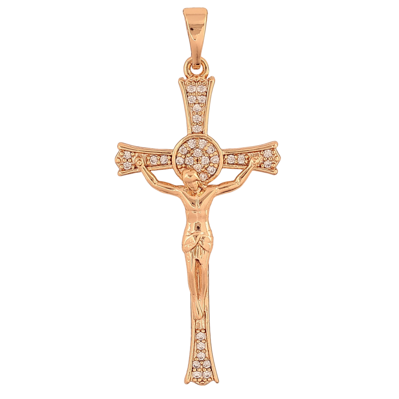 Кулон Xuping колір Позолота 18K "Хрест з Розп'яттям" для ланцюжка до 5мм фото №2 Кулон Xuping колір Позолота 18K "Хрест з Розп'яттям" для ланцюжка до 5мм фото №2