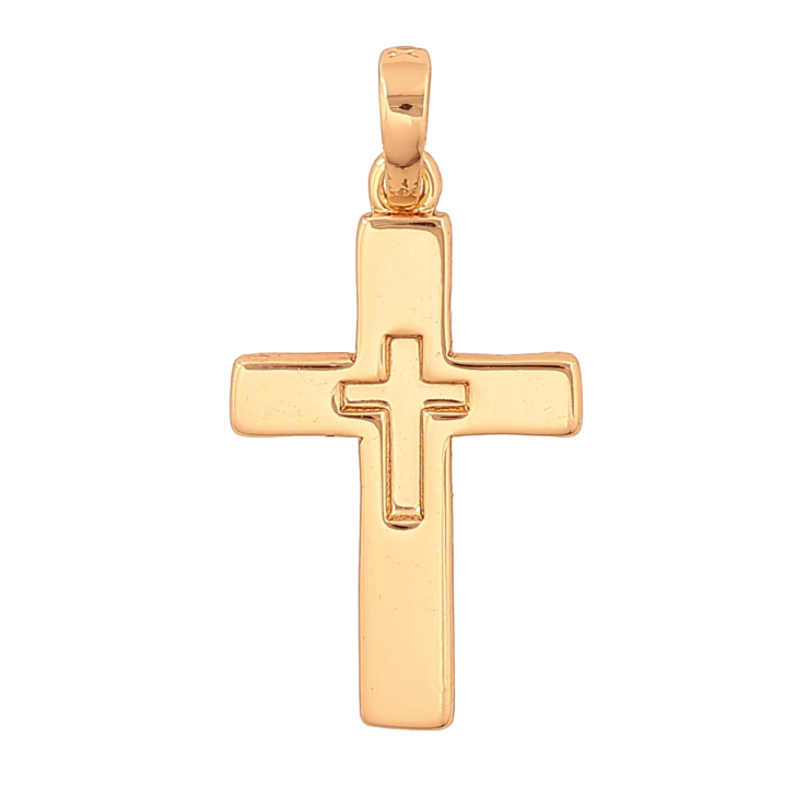 Кулон Xuping колір Позолота 18K "Хрест" для ланцюжка до 5мм фото №8 Кулон Xuping колір Позолота 18K "Хрест" для ланцюжка до 5мм фото №8