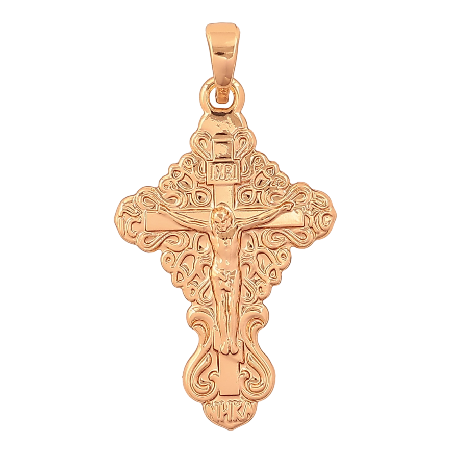 Кулон Xuping цвет Позолота 18K "Крест с Распятием" для цепочки до 5мм фото №1 Кулон Xuping цвет Позолота 18K "Крест с Распятием" для цепочки до 5мм фото №1