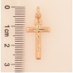 Кулон Xuping колір Позолота 18K "Хрест з Розп'яттям" для ланцюжка до 3мм фото №2
