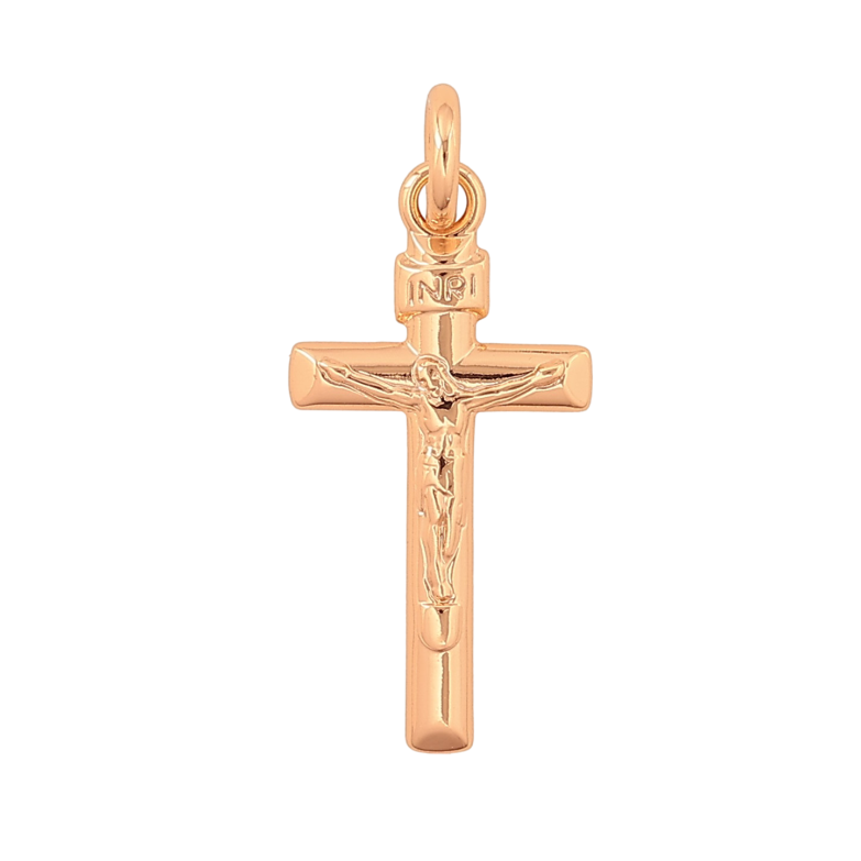 Кулон Xuping цвет Позолота 18K "Крест с Распятием" для цепочки до 3мм фото №1