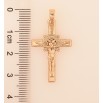Кулон Xuping цвет Позолота 18K "Крест с Распятием" для цепочки до 5мм фото №2