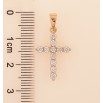 Кулон Xuping колір Позолота 18K "Хрест з кристалами" для ланцюжка до 5мм фото №2 Кулон Xuping колір Позолота 18K "Хрест з кристалами" для ланцюжка до 5мм фото №2