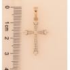 Кулон Xuping цвет Позолота 18K "Крест с кристаллами" для цепочки до 6мм фото №2 Кулон Xuping цвет Позолота 18K "Крест с кристаллами" для цепочки до 6мм фото №2