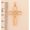 Кулон Xuping цвет Позолота 18K "Крест с кристаллами" для цепочки до 2мм фото №2 Кулон Xuping цвет Позолота 18K "Крест с кристаллами" для цепочки до 2мм фото №2